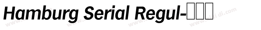 Hamburg Serial Regul字体转换